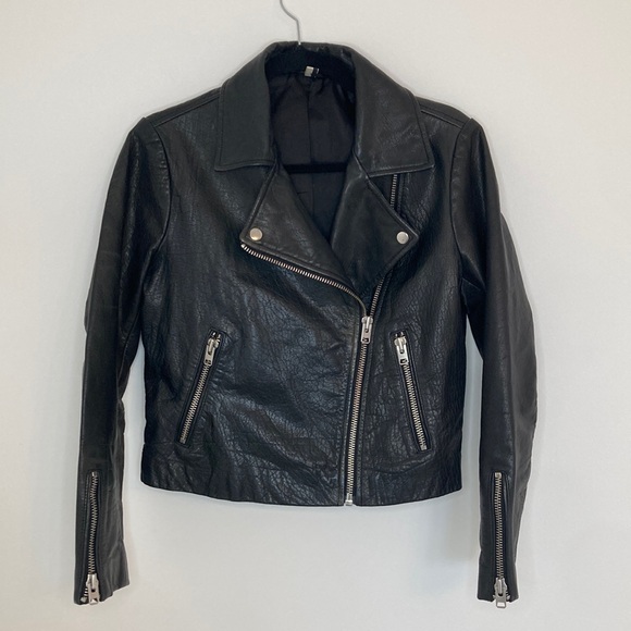 Topshop Real Leather Jacket - Picture 4 of 10